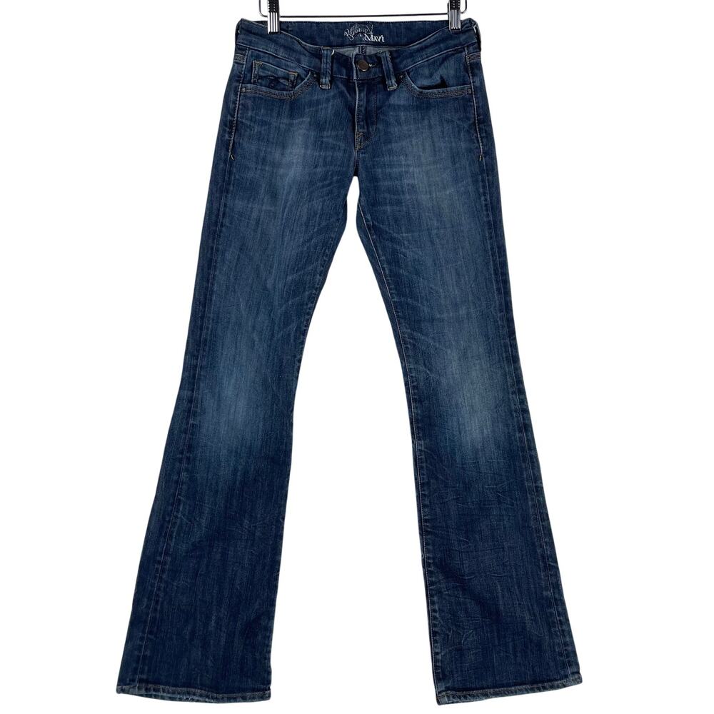 Mavi Zoe Womens Low Rise Bootcut Jeans 27x32 Dark Wash Blue Stretch